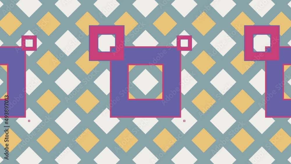 Aufkleber abstract background with animated tiles and geometric elements. motion graphic background in a flat 