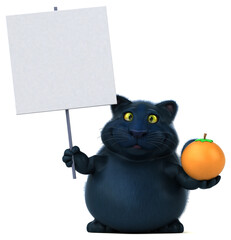 Fun cat - 3D Illustration