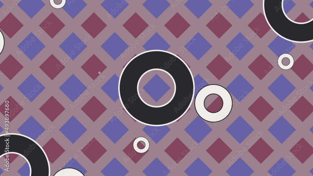 Aufkleber abstract background with animated tiles and geometric elements. motion graphic background in a flat 