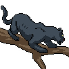 pixel art phanter on brunch