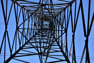 voltage pylon inside view