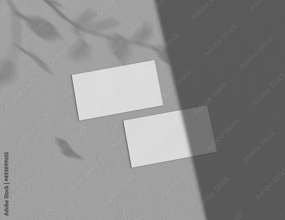 Poster background for business card mock-up. business card design background. 3d rendering illustration.