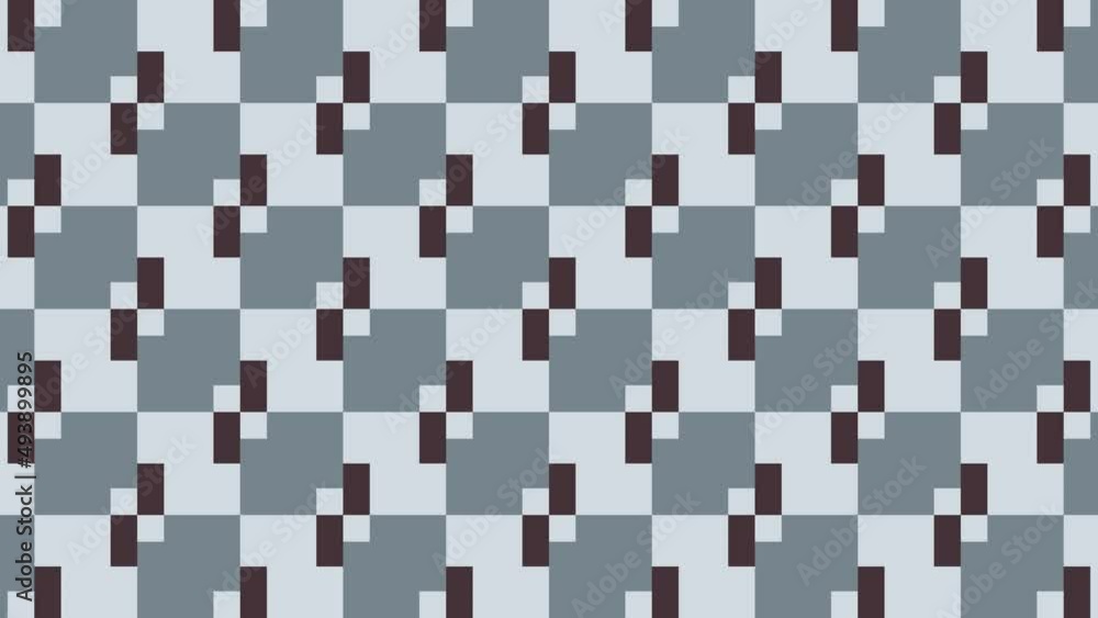 Aufkleber abstract moving pattern with multicolor geometric shapes. seamless geometric background with various