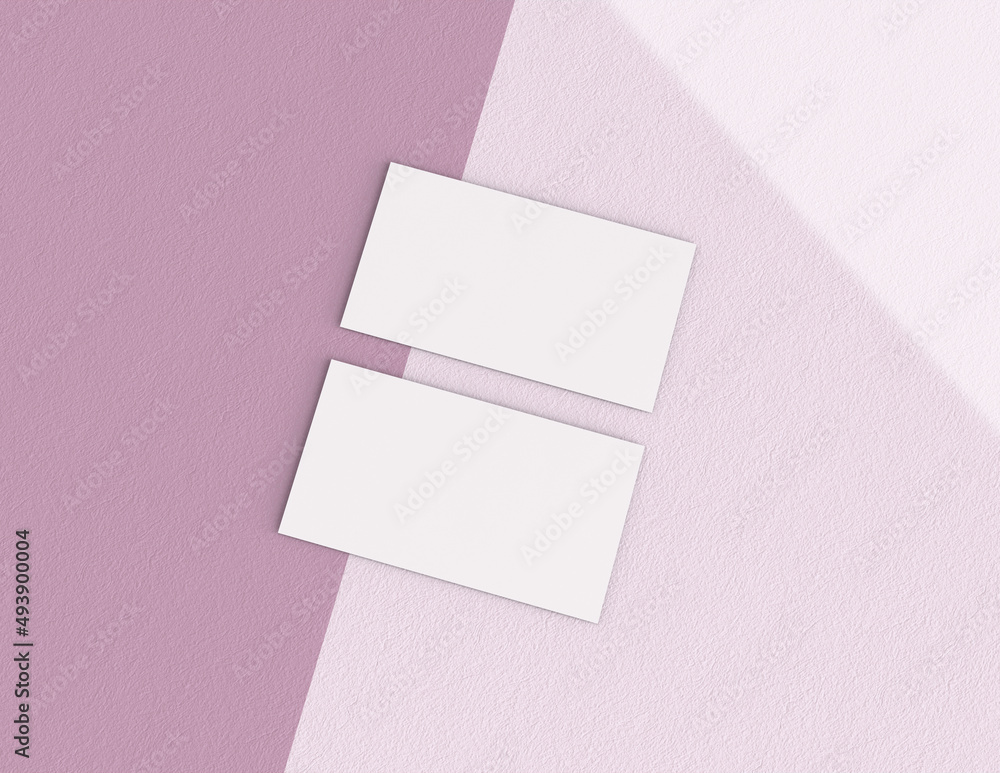 Poster background for business card mock-up. business card design background. 3d rendering illustration.