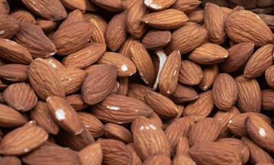 close up of almonds