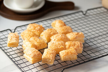 Homemade fresh buttermilk southern biscuits