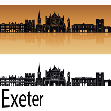 exeter city skyline in ai format