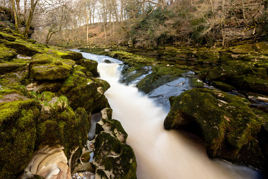 The Strid at Bolton Abbey in the Yorkshire Dales