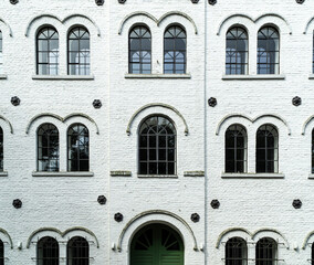 Fototapeta na wymiar Facade of building with windows