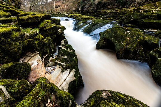 The Strid at Bolton Abbey in the Yorkshire Dales