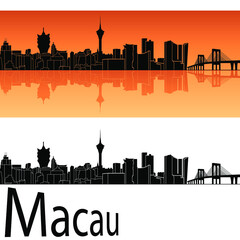 Fototapeta premium macau city skyline in ai format