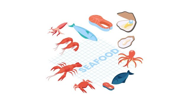 Variety seafood products