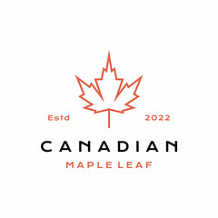 Maple leaf logo design vector illustration, Maple leaf, Canadian vector symbol