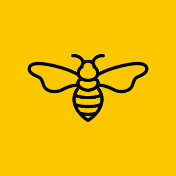 bumblebee, honey bee logo design vector icon illustrationbumblebee, honey bee logo design vector icon illustration