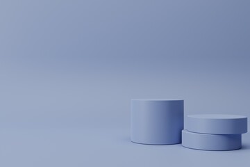 3d render minimalist podium scene for product mockup