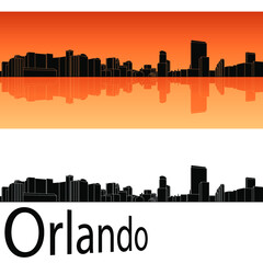 skyline in ai format of the city of  orlando