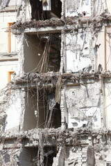 Trümmer eines abgerissenen Hauses, Bremen, Deutschland, Europa