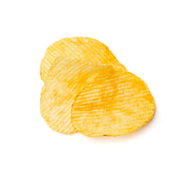 Naklejka premium Potato Chips Isolated