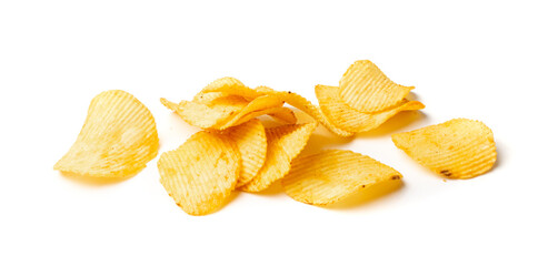 Potato Chips Isolated