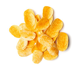 Potato Chips Isolated