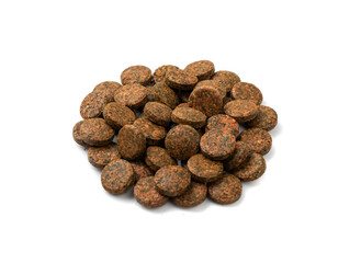 Pressed Brown Pills Isolated