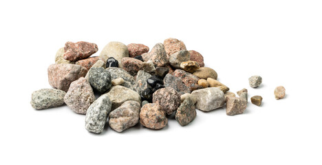 Stone Sea Pebbles Isolated