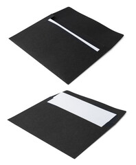 Black Envelope isolated on a white background