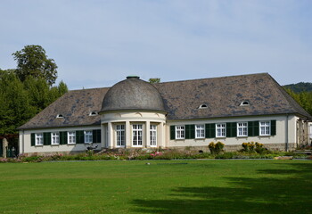 Park in der Kur Stadt Pad Pyrmont, Niedersachsen