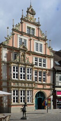 Historisches Bauwerk in der Altstadt von Hameln, Niedersachsen