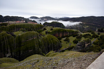 view of the mountains