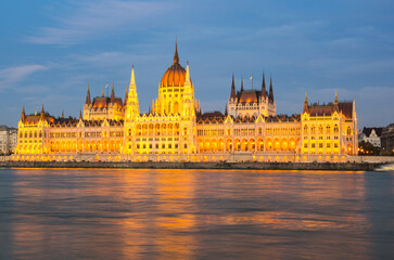 Fototapeta premium The Hungarian Parliament Building in Budapest