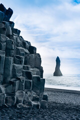 Basalt Columns, Black Sand Beach, Iceland, Vik