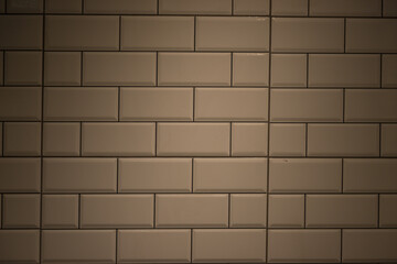 brown brick wall tile use for background
