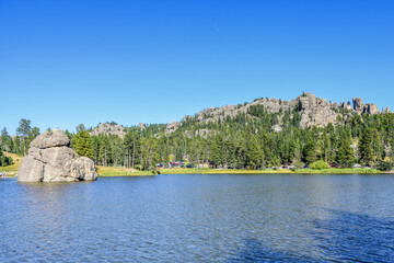 Sylvan Lake in the Black Hills of South Dakota.
