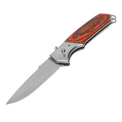 Knife tourist, hunting, tactical, military for survival and self-defense. Steel blade. An isolated...