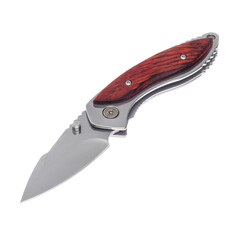 Knife tourist, hunting, tactical, military for survival and self-defense. Steel blade. An isolated...