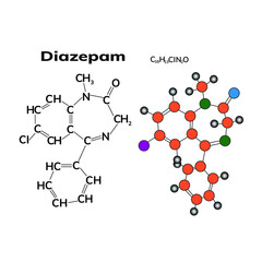 Diazepam chemical formula