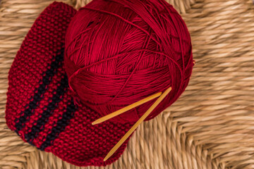 Beautiful colorful  background Knitting 