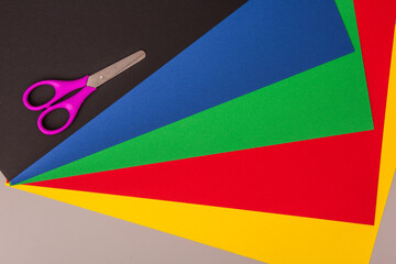 Beautiful colorful  background Knitting 