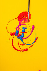 Beautiful colorful  background Knitting 