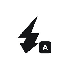 Auto flash icon design. vector illustration