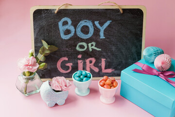 Gender reveal party decorations