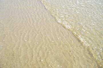 Sea surf and sand background, Nature background