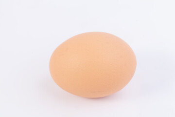 one eggs are placed on a white background with free space on right