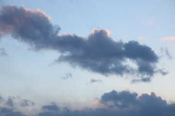 Naklejka na ściany i meble sky sunset evening cloud background