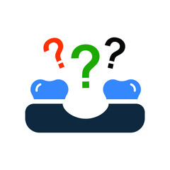 Dental loose, medical, teeth icon. Editable vector graphics.