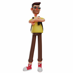 A Good-looking 3D Photographer Picture wearing cool glasses