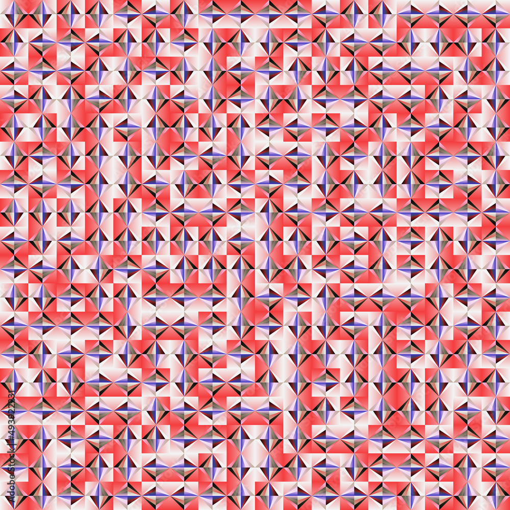 Poster seamless pattern vector graphics design made with abstract geometric shapes and forms