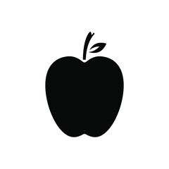 apple fruit icon vector. simple flat shape