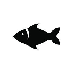 fish icon vector. fish icon for aquarium, fishing spot, map marker